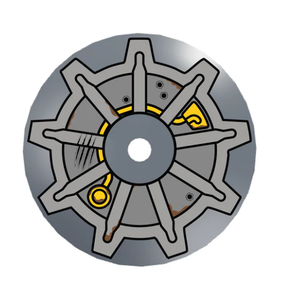 FALLOUT - Puerta con número personalizado